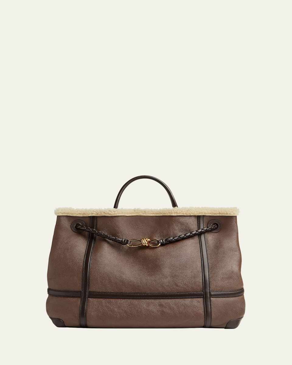 Large Andiamo Lamb Fur Tote Bag